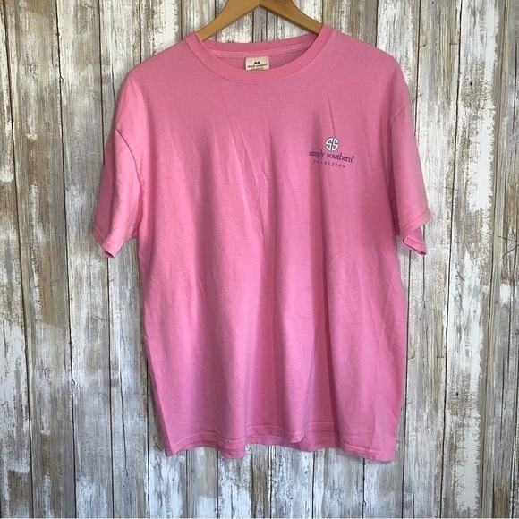 Simply Southern Tops - Simply Southern Pink Barn Hair Tee